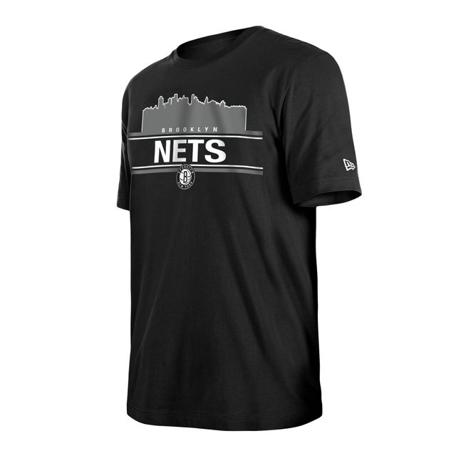 T-shirt noir Brooklyn Nets Localized New Era pour homme