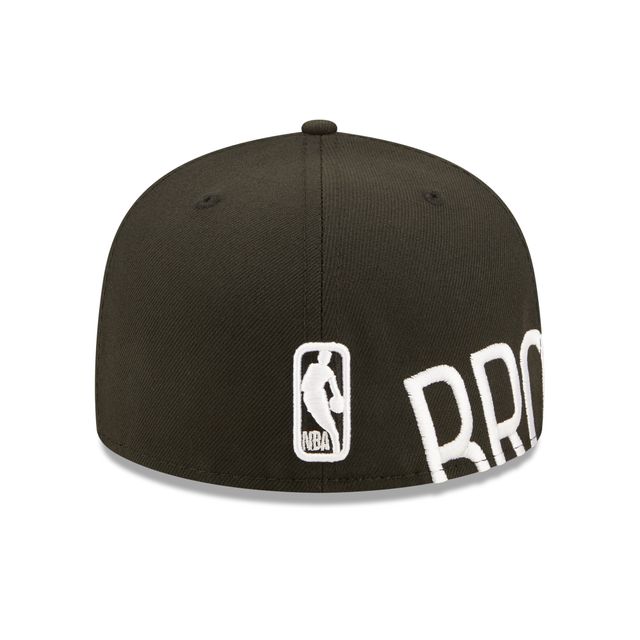 Casquette ajustée 59FIFTY New Era Brooklyn Nets pour homme avec fente latérale noire