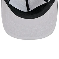 Men's New Era Black Brooklyn Nets Tone Foam Meshback Golfer Snapback Hat