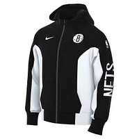 Men's Nike Black Brooklyn Nets 2023/24 Authentic Showtime Full-Zip Hoodie
