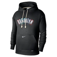 Men's Nike Black Brooklyn Nets 2024/25 City Edition Courtside Standard Issue Pullover Hoodie