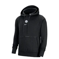 Men's Nike Heather Black Brooklyn Nets Courtside Versus Flight Pullover Hoodie