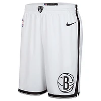 Men's Nike White Brooklyn Nets 2024/25 Association Edition Swingman Shorts