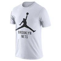 Men's Nike White Brooklyn Nets Essential Jumpman T-Shirt