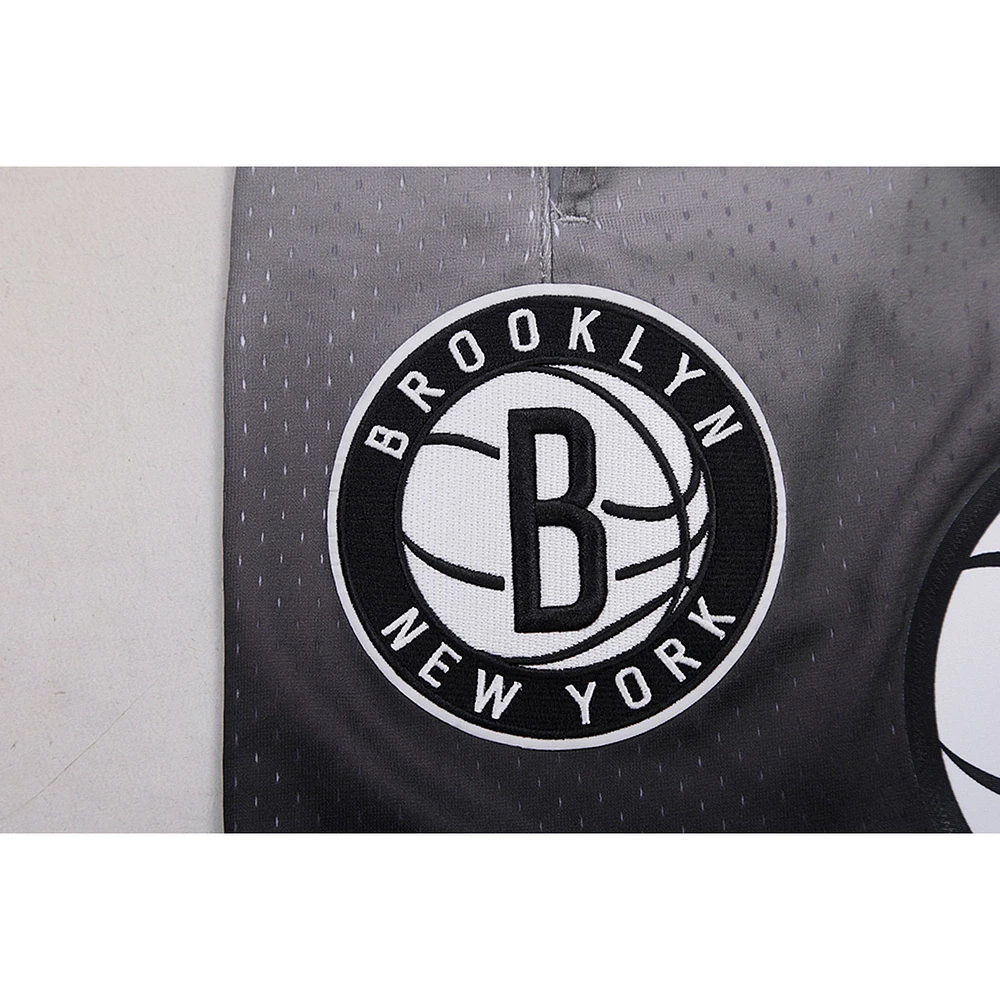 Men's Pro Standard Black/Gray Brooklyn Nets Ombre Mesh Shorts