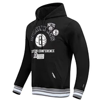 Men's Pro Standard Black Brooklyn Nets Area Code Pullover Hoodie