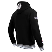 Men's Pro Standard Black Brooklyn Nets Area Code Pullover Hoodie