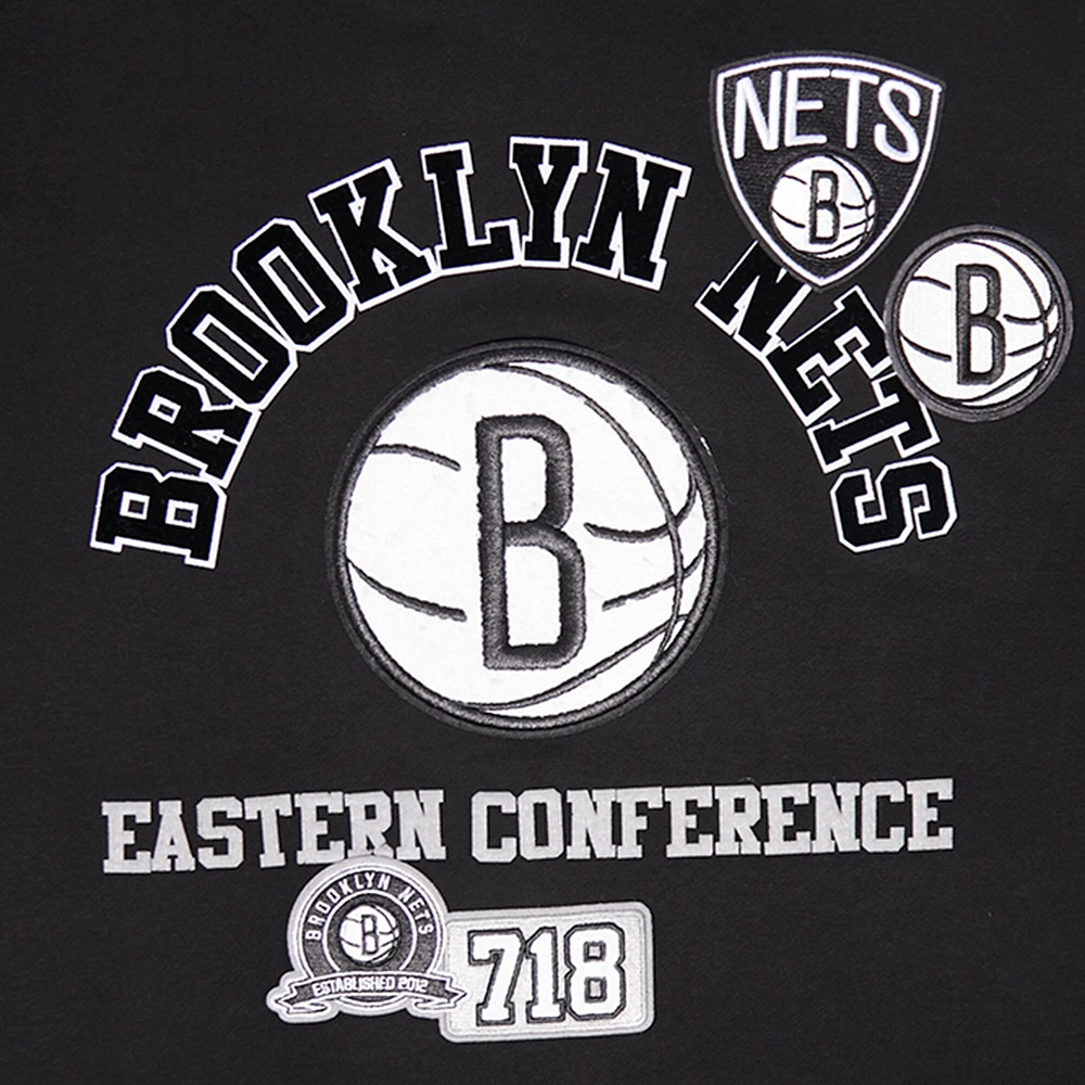 Men's Pro Standard Black Brooklyn Nets Area Code Pullover Hoodie