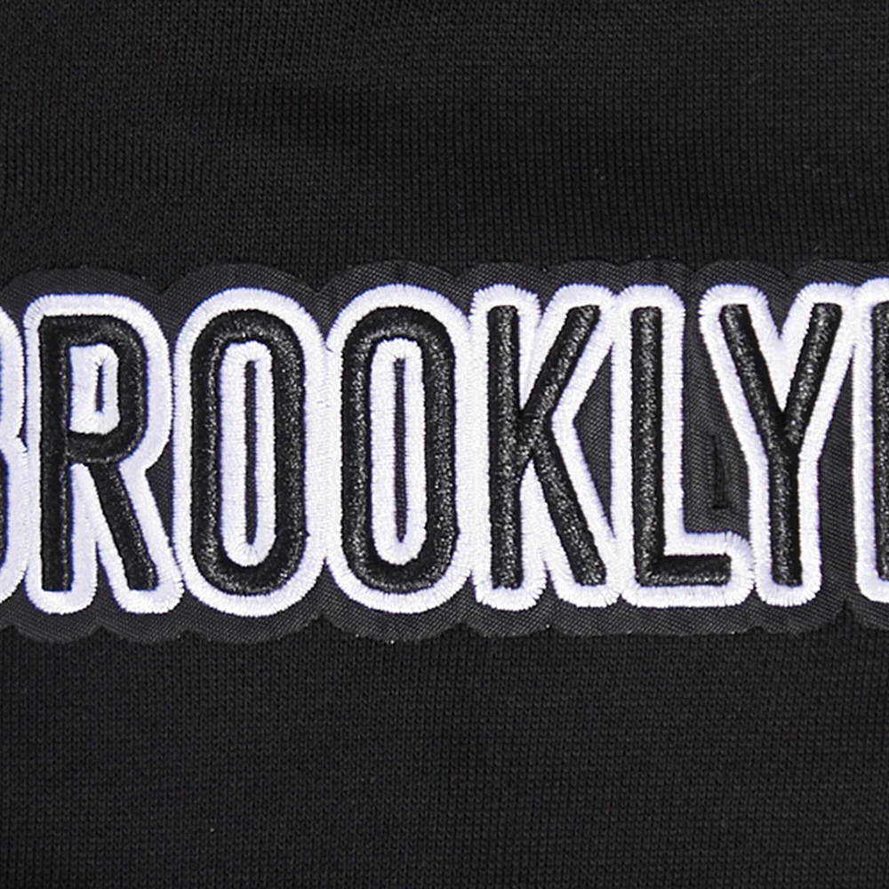 Men's Pro Standard Black Brooklyn Nets Area Code Pullover Hoodie