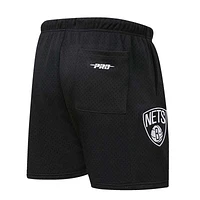 Men's Pro Standard Black Brooklyn Nets City Scape Mesh Shorts