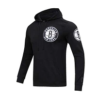 Men's Pro Standard Black Brooklyn Nets Classic Chenille - Pullover Hoodie