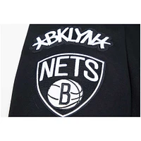 Men's Pro Standard Black Brooklyn Nets Classic Chenille - Pullover Hoodie