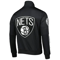 Men's Pro Standard Black Brooklyn Nets Hometown Mock Neck Full-Zip Track Jacket