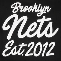 Men's Pro Standard Black Brooklyn Nets Paint the City Drop Shoulder Sweatshirt