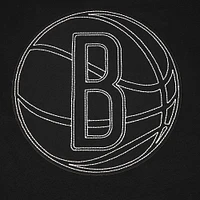 Men's Pro Standard Black Brooklyn Nets Paint the City Drop Shoulder Sweatshirt