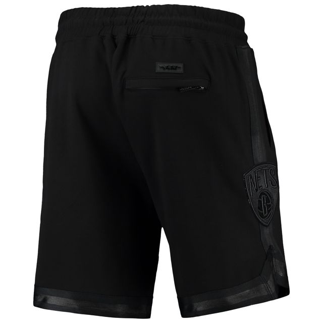 Short Pro Standard Brooklyn Nets Triple Black Gloss Logo pour homme