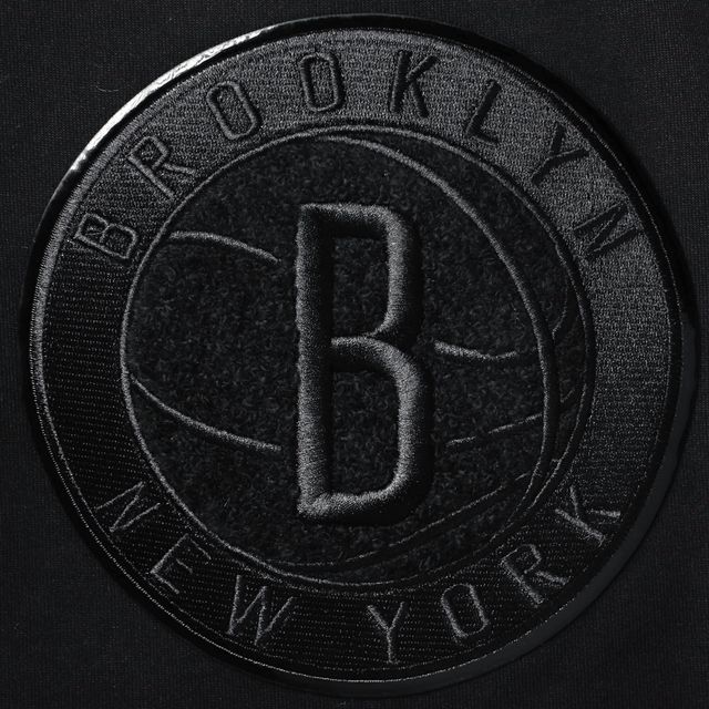 Short Pro Standard Brooklyn Nets Triple Black Gloss Logo pour homme