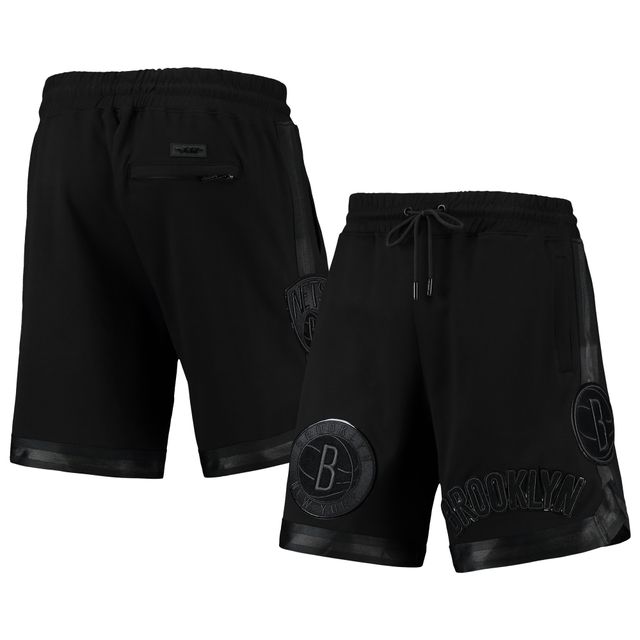 Short Pro Standard Brooklyn Nets Triple Black Gloss Logo pour homme