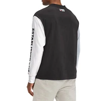 Men's Tommy Jeans Black Brooklyn Nets Richie Color Block Long Sleeve T-Shirt