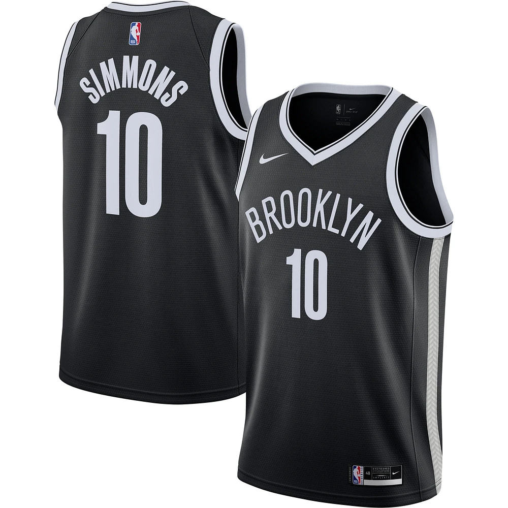 Maillot Swingman Nike Ben Simmons Brooklyn Nets 2021/22 Noir - Icon Edition