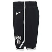 Preschool Nike Black Brooklyn Nets Icon Replica Shorts