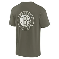 Unisex Fanatics Olive Brooklyn Nets Elements Super Soft Short Sleeve T-Shirt