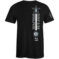 T-shirt unisexe FISLL x Black History Collection noir Brooklyn Nets