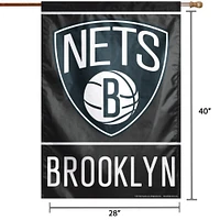 WinCraft Brooklyn Nets 28" x 40" Primary Logo Single-Sided Vertical Banner