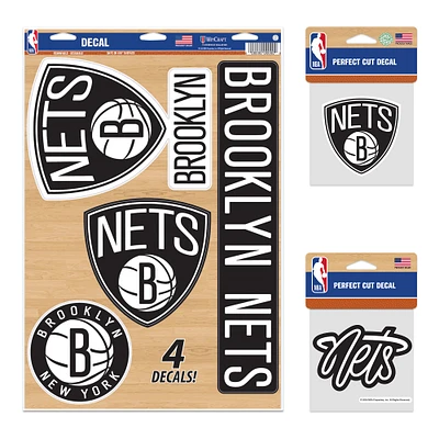 Pack de décalcomanies WinCraft Brooklyn Nets