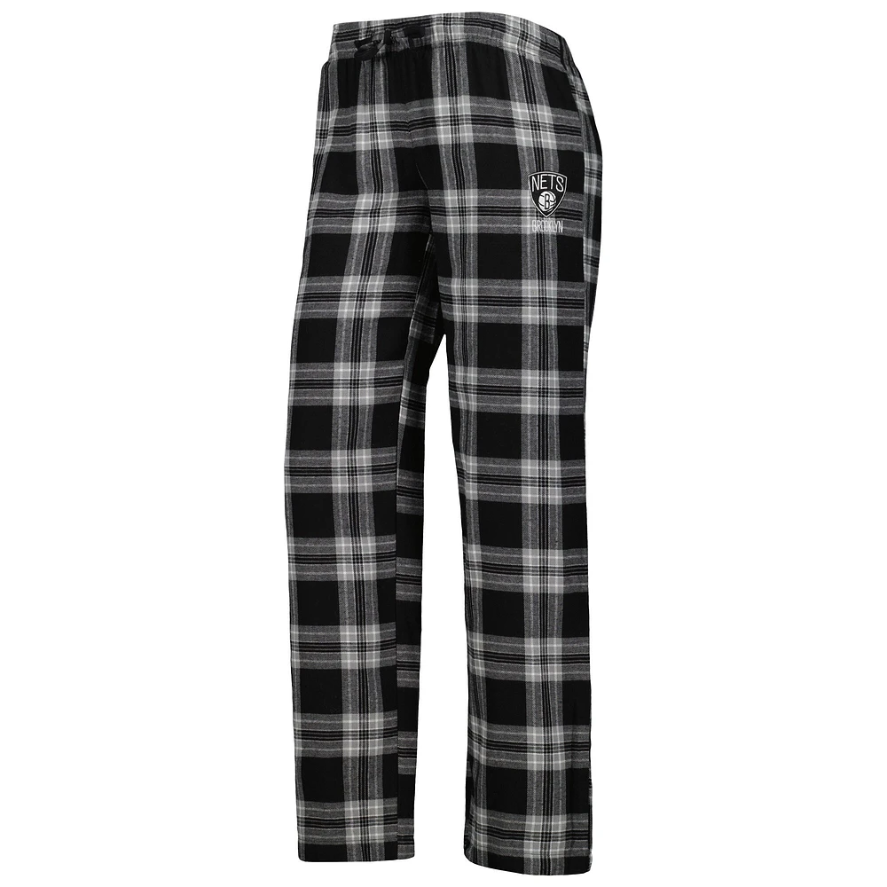 Concepts Sport T-shirt et pantalon de pyjama Brooklyn Nets Badge pour femme Noir/gris