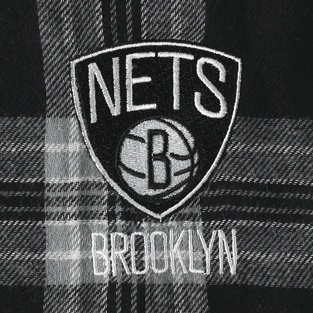 Concepts Sport T-shirt et pantalon de pyjama Brooklyn Nets Badge pour femme Noir/gris