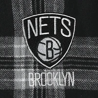 Concepts Sport T-shirt et pantalon de pyjama Brooklyn Nets Badge pour femme Noir/gris