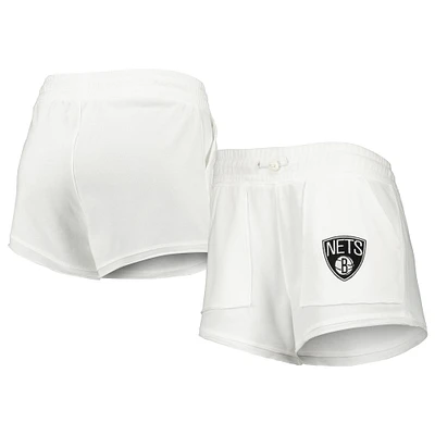 Concepts Sport - Short Brooklyn Nets Sunray pour femme Blanc