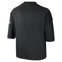 Women's Nike Black Brooklyn Nets 2024/25 City Edition Courtside Boxy T-Shirt