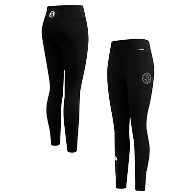 Legging en jersey tri-blend noir Pro Standard pour femme des Brooklyn Nets, motif Paint the City