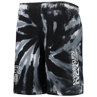 Youth Black Brooklyn Nets Santa Monica Tie-Dye Shorts