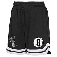 Youth Black Brooklyn Nets Teardrop Fleece Shorts
