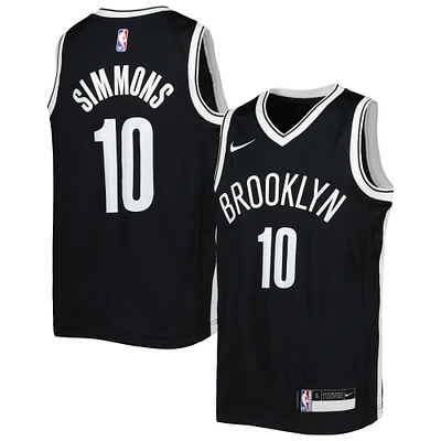 Maillot Nike Ben Simmons Swingman pour jeune Brooklyn Nets noir - Édition Icon