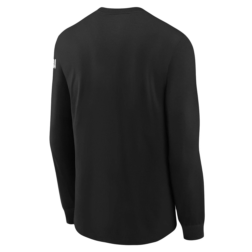 Youth Nike Black Brooklyn Nets Swoosh Long Sleeve T-Shirt