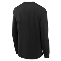 Youth Nike Black Brooklyn Nets Swoosh Long Sleeve T-Shirt
