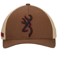 Men's Brown Browning Bloodline Trail Trucker Flex Hat