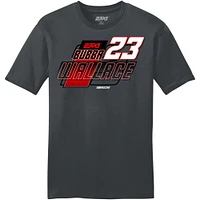 Men's 23XI Racing  Charcoal Bubba Wallace Lifestyle T-Shirt