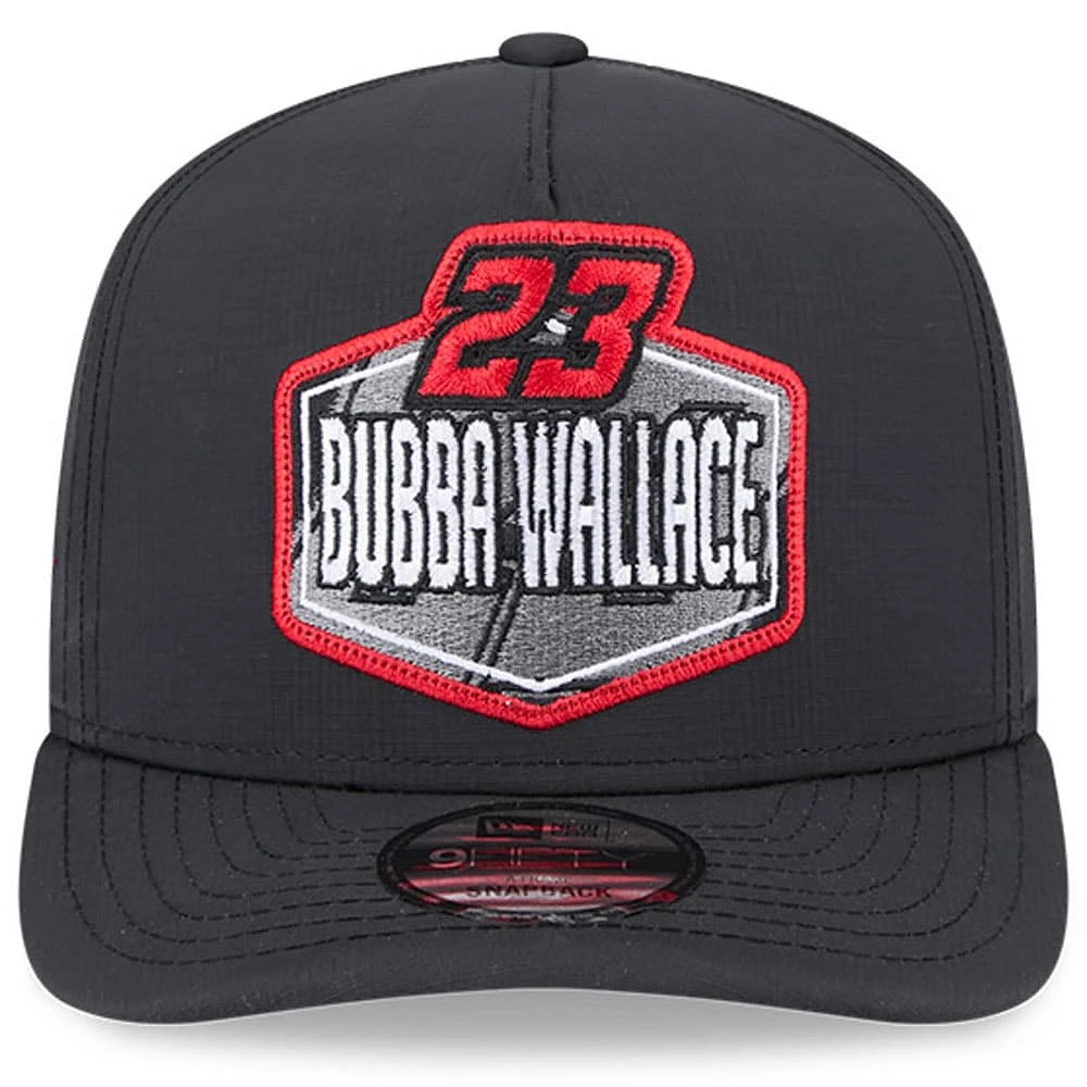 Men's New Era Black Bubba Wallace 9FIFTY Snapback Hat