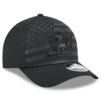 Men's New Era Black Bubba Wallace American Flag 9FORTY M-Crown A-Frame Adjustable Hat