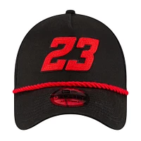 Men's New Era  Black Bubba Wallace Rope A-Frame 9FORTY Adjustable Hat