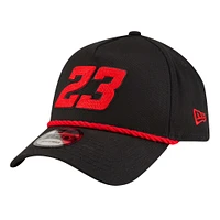 Men's New Era  Black Bubba Wallace Rope A-Frame 9FORTY Adjustable Hat