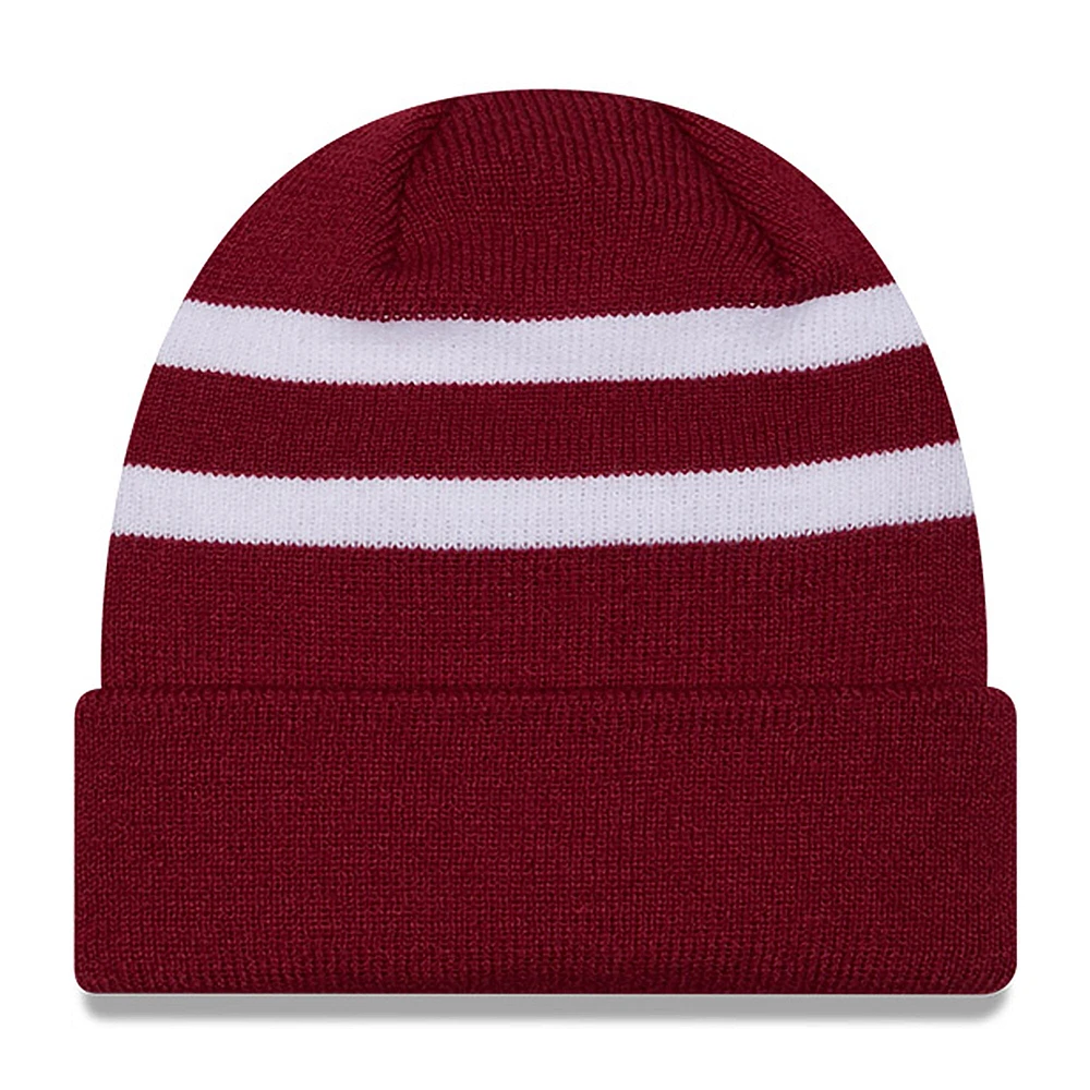 Men's New Era  Cardinal/White Bubba Wallace Cuffed Knit Hat