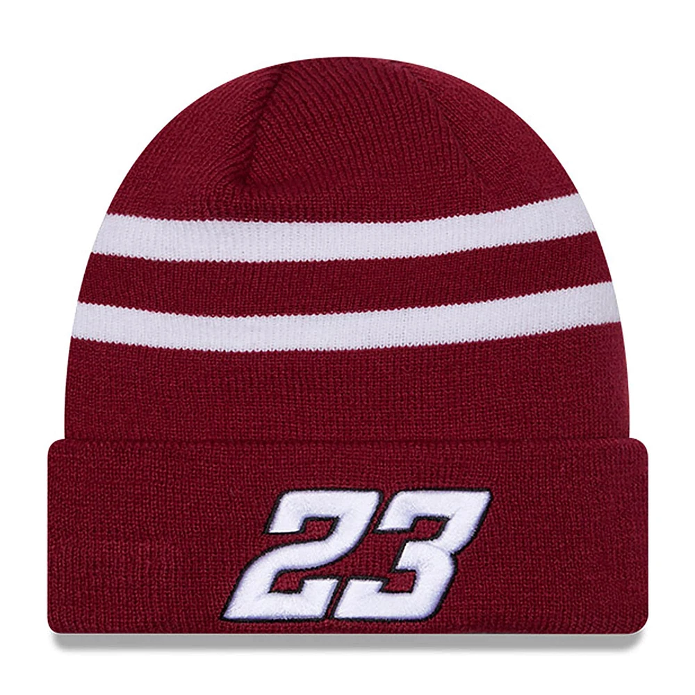 Men's New Era Cardinal/White Bubba Wallace Cuffed Knit Hat