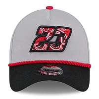 Casquette Snapback en corde Bubba Wallace 9FORTY New Era gris/noir pour hommes