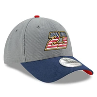 Men's New Era  Gray/Navy Bubba Wallace Salute 9FORTY Adjustable Hat